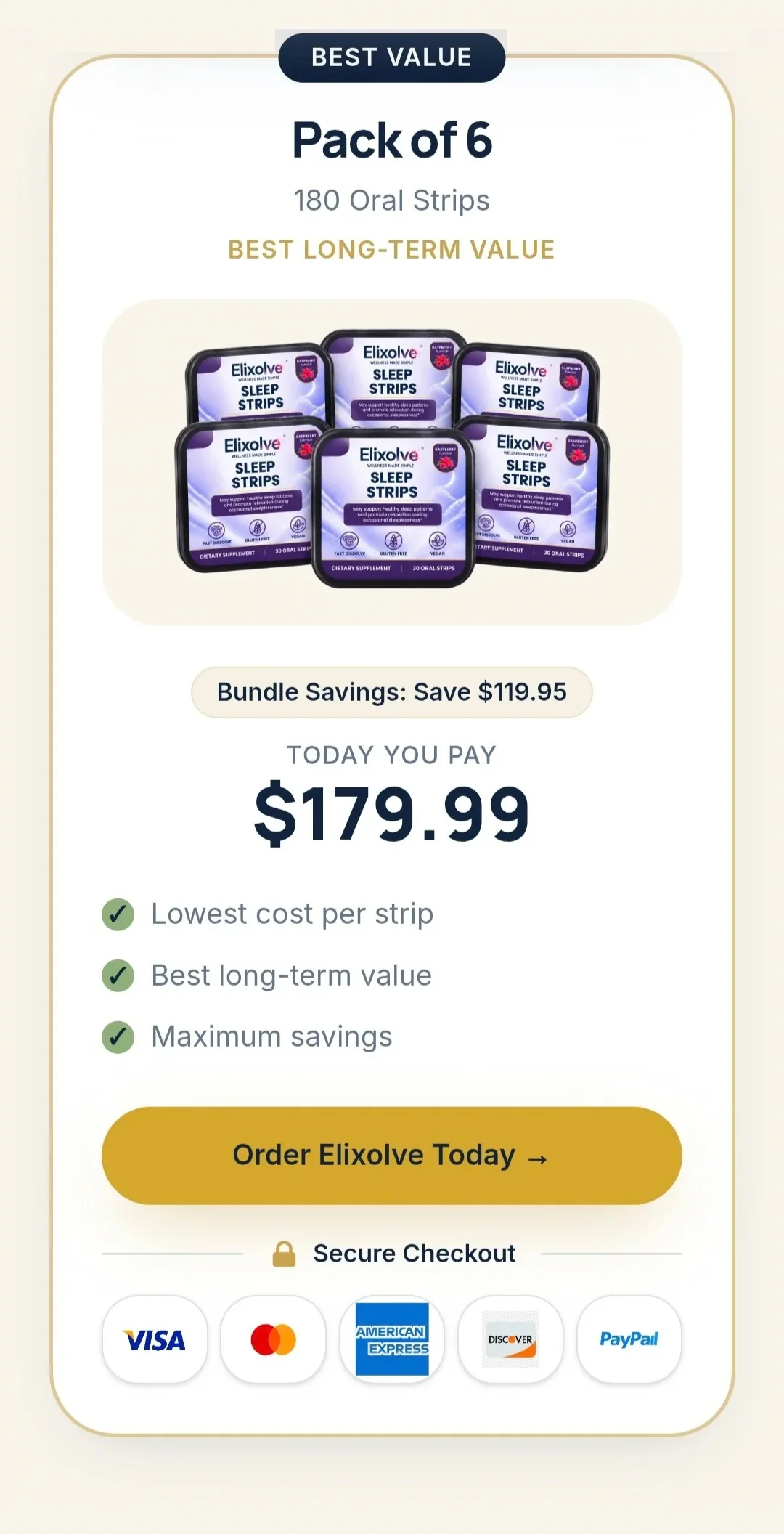 Elixolve™ 6-Pack pricing